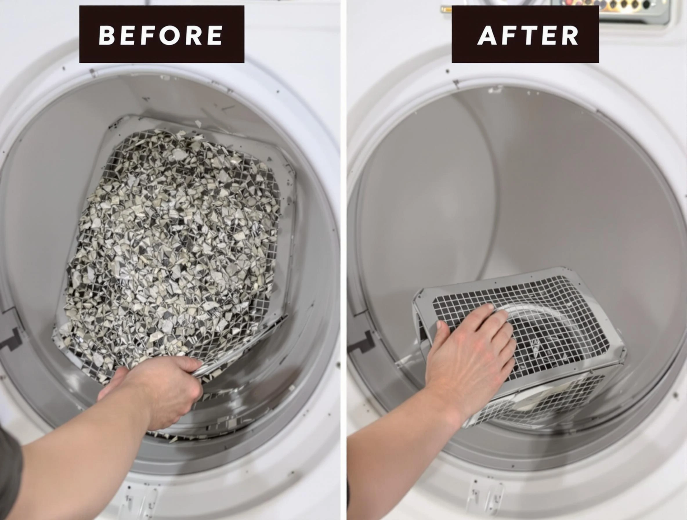 Professional lint trap cleaning by Evans Dryer Vent Cleaning in Evans