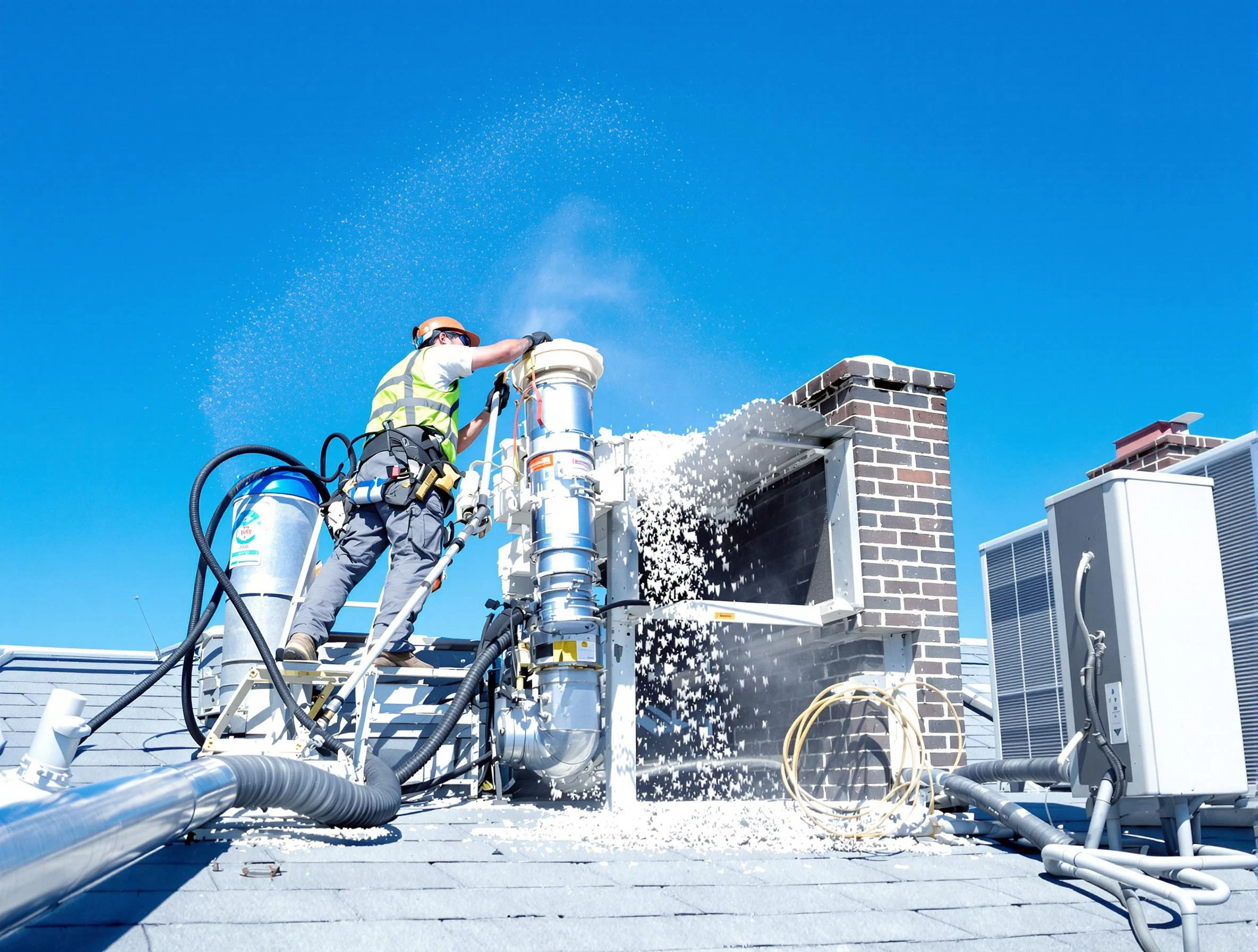 Expert roof dryer vent cleaning by Evans Dryer Vent Cleaning in Evans