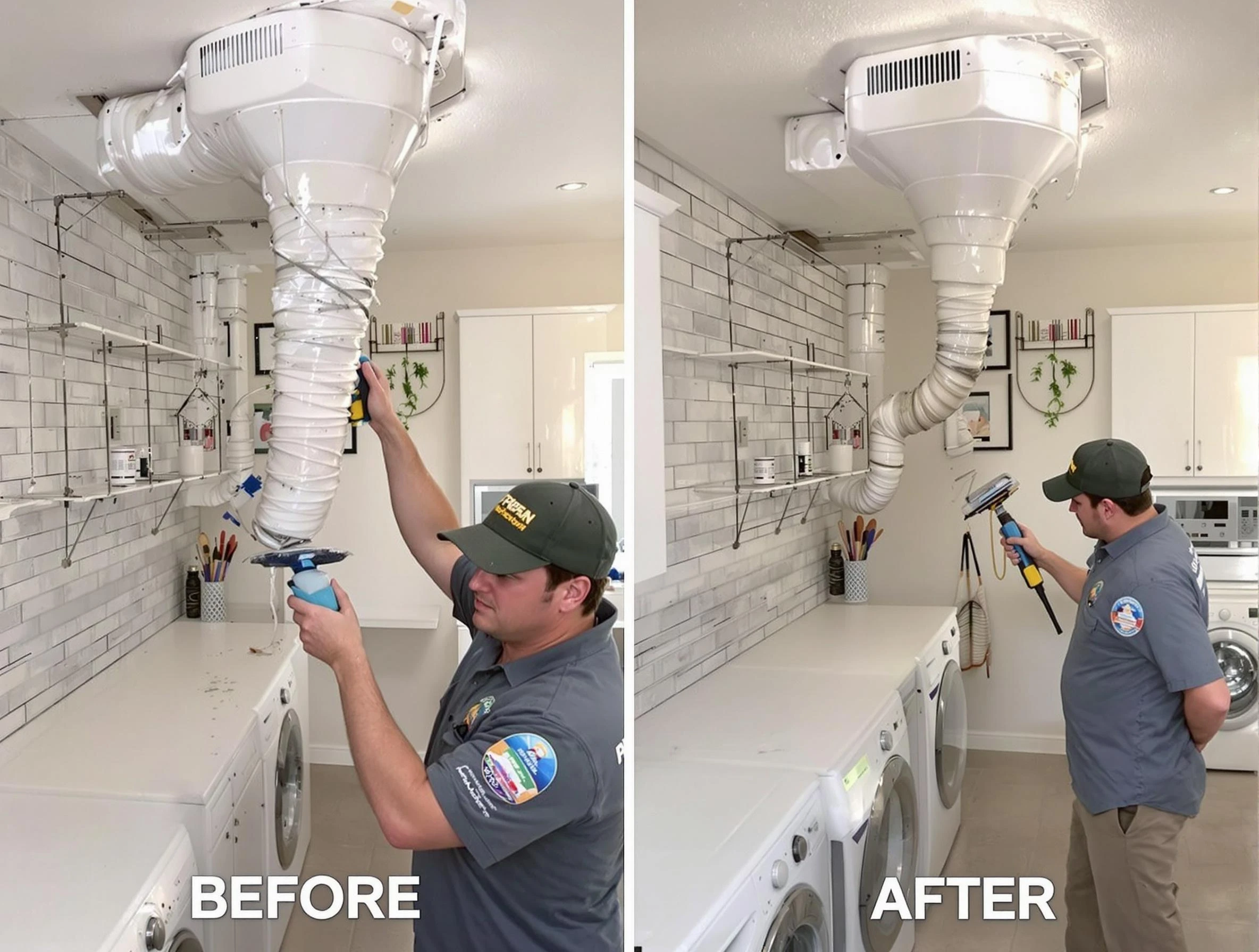 Professional dryer exhaust vent cleaning by Evans Dryer Vent Cleaning in Evans