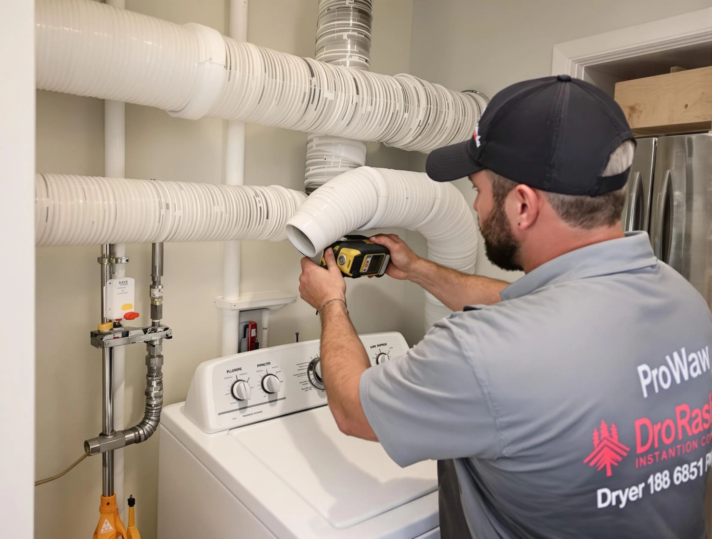 Professional dryer vent hose installation by Evans Dryer Vent Cleaning in Evans